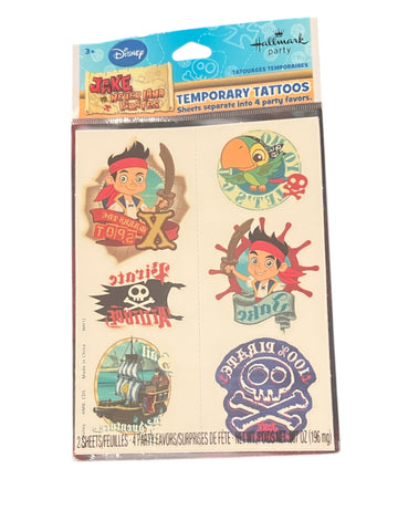 Jake and the Never Land Pirates Temporary Tattoos