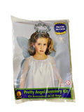 Angel Kit - Wings and Halo - White/Silver - Child Size Child Costume Accessory
