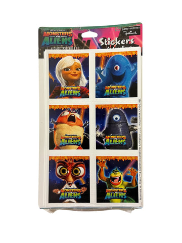 Monsters vs Aliens Stickers