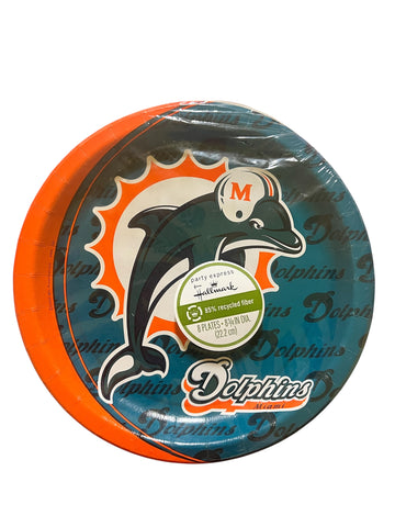 NFL Miami Dolphins Party Dinner Plates