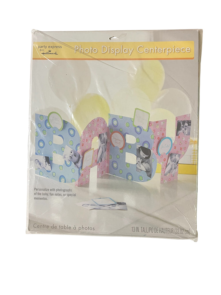 Baby Baptism Photo Display Centerpiece