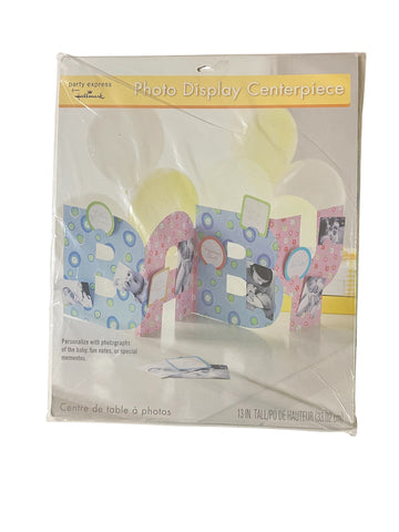 Baby Baptism Photo Display Centerpiece