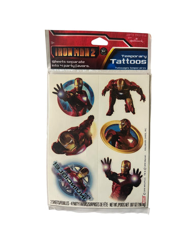 Iron Man Temporary Tattoos