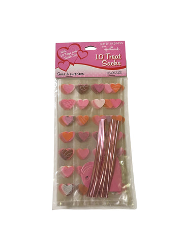 Valentine Hearts Party Favor Treat Bags