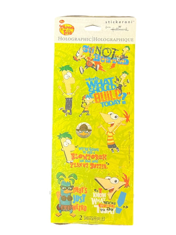 Disney Phineas and Ferb Holographic  Stickers