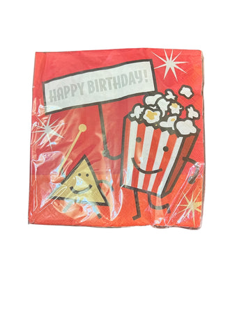 It's Showtime! Movie Night Party Lunch Napkins