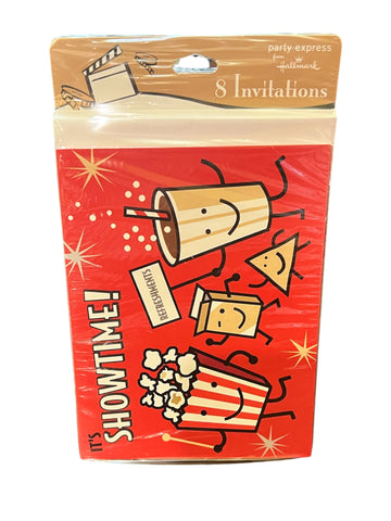 It's Showtime! Movie Night Party Invitations