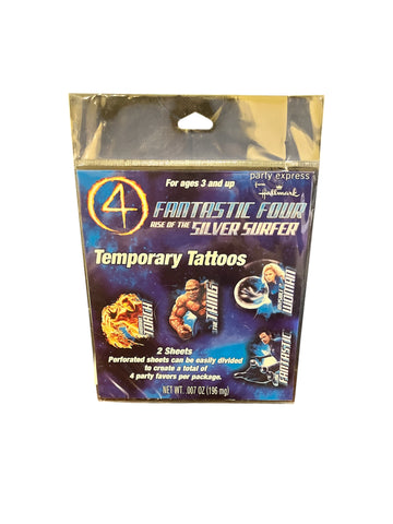 Marvel Fantastic Four Rise of the Silver Surfer Temorary Tattoos
