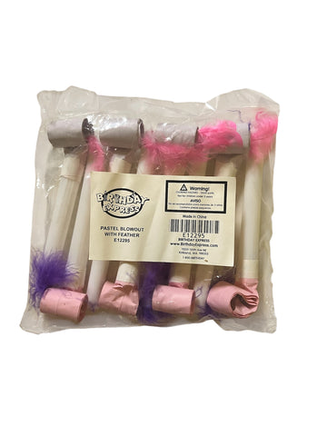 Pastel Party Blowout Party Favors