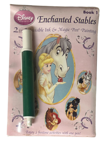 Disney Princess Enchanted Stables 2 in 1 Invisible Ink & Magic Pen Painting Activity Book 1