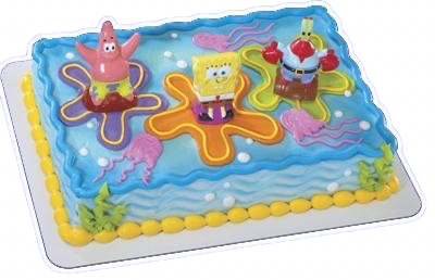 SpongeBob Wacky Launchers Cake Topper Set