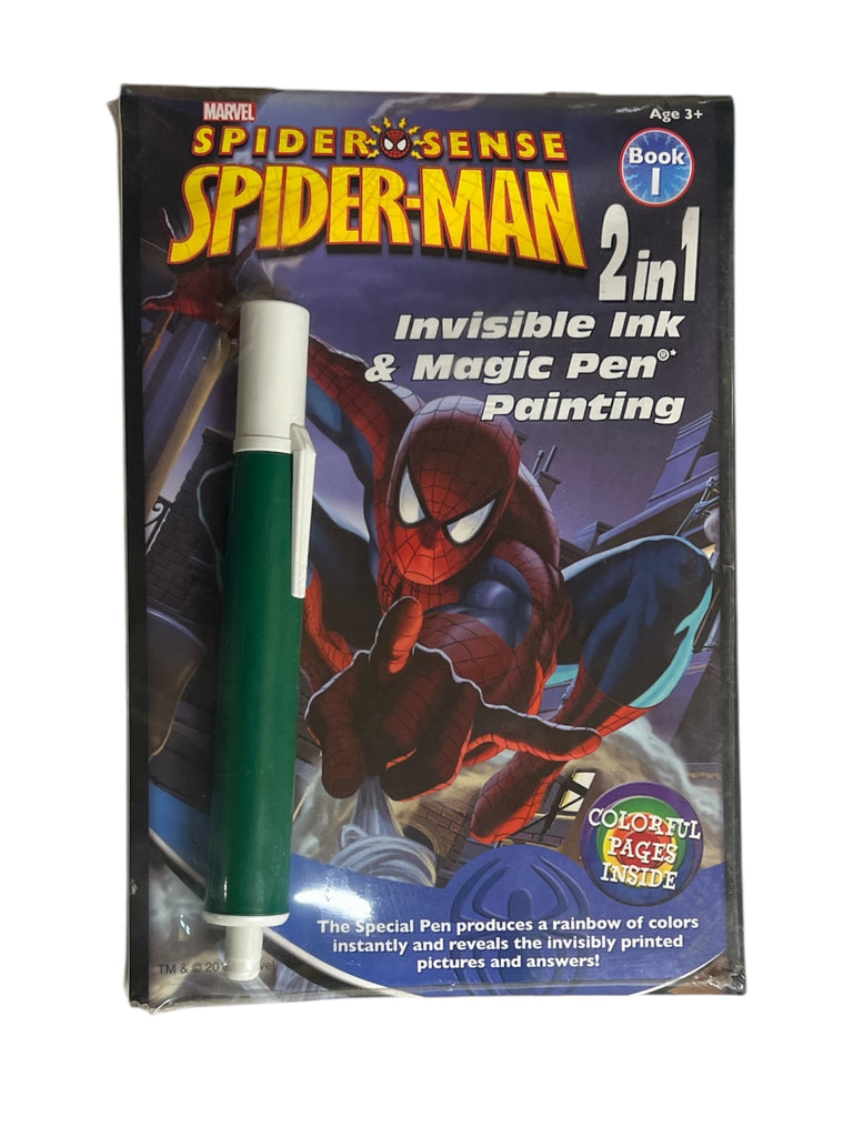 Marvel Spider Sense Spider-man 2 in 1 Invisible Ink & Magic Pen Painting Picture Book 1