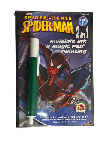 Marvel Spider Sense Spider-man 2 in 1 Invisible Ink & Magic Pen Painting Picture Book 1
