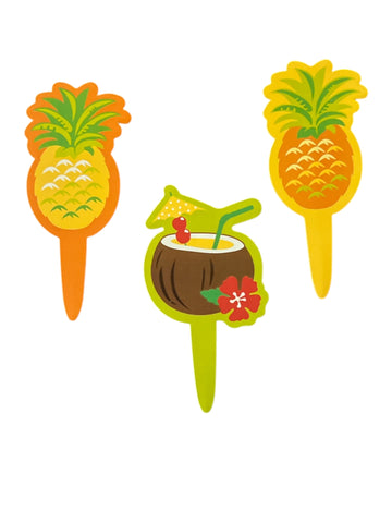 Tropical Luau Treats Cupcake Flexi Picks