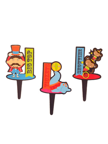 12 The Greatest Show on Earth, Circus Cupcake Flexi Picks