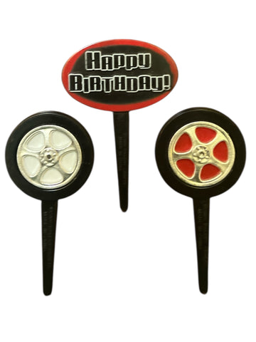 10 New Wheels Happy Birthday Cupcake Topper Picks