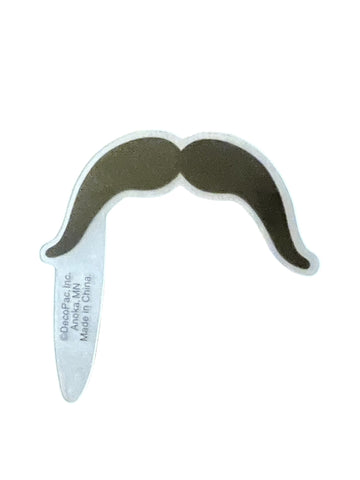 Mustache Plac Cupcake Picks