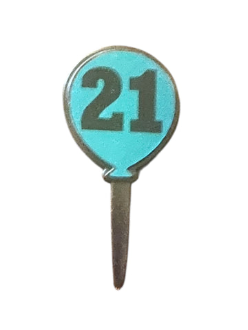 12 Twenty-first (21st) Balloon Birthday Cupcake Topper Picks