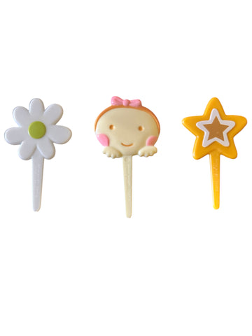 12 Baby Girl Cupcake Topper Picks