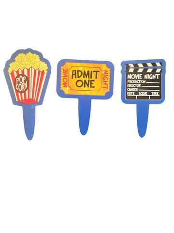 12 Movie Fun Cupcake Flexi Picks