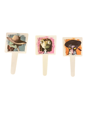 12 Rango Flexi Cupcake Picks