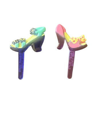 9 Ladies Shoes Jewel Cupcake Picks