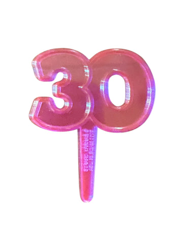 12 Thirtieth 30th Birthday Cupcake Picks