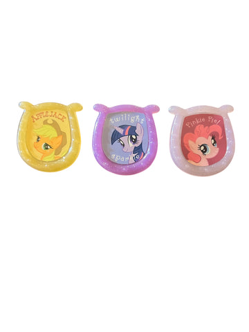 12 My Little Pony Horseshoe Cupcake Topper Rings