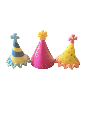3 Clown Hat Cake and Cupcake Toppers