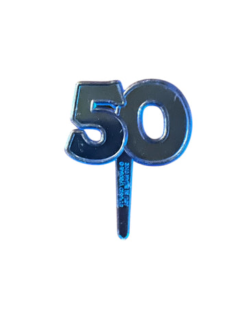 12 Fiftieth 50th Birthday Cupcake Picks