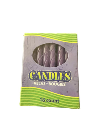 Purple Spiral Party Candles