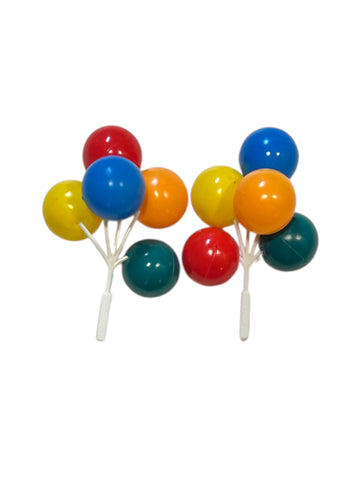 Balloon Cluster Cake & Cupcake Picks