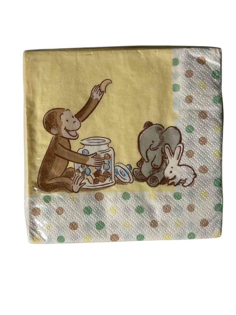 Curious George Cute and Curious Baby Beverage Napkins