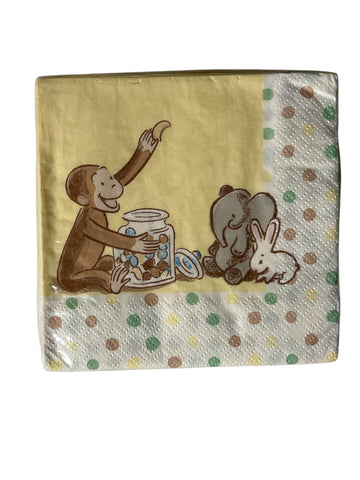 Curious George Cute and Curious Baby Beverage Napkins