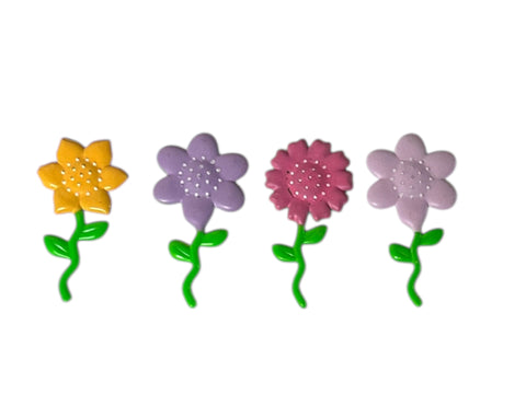 Pretty Flowers Cupcake Picks – Set of 10