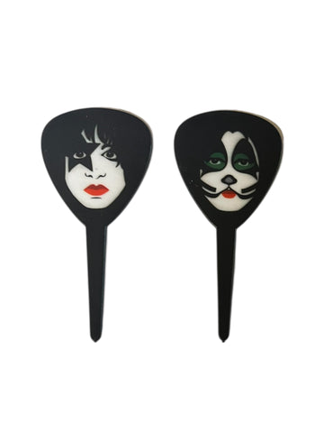 KISS Cupcake Picks - Set of 6
