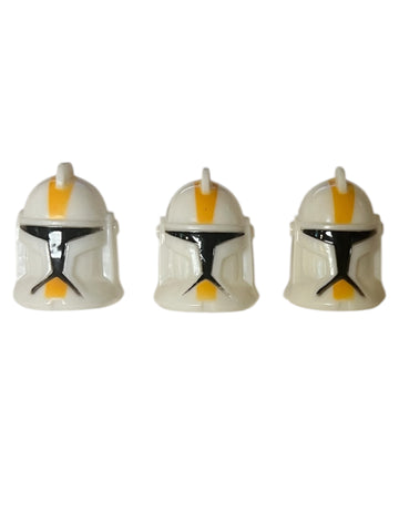 Star Wars Clone Wars Helmet Cupcake Topper Rings - Set of 3