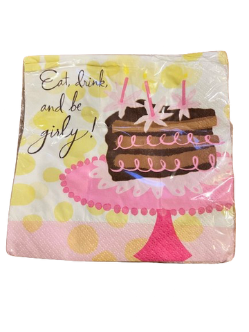 Be Girly Party Luncheon Napkins