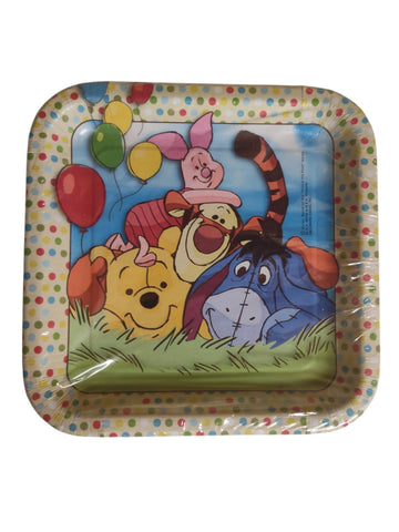 Pooh and Pals Square Dessert Plates
