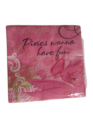 Sassy Adult Tinkerbell Beverage Napkins