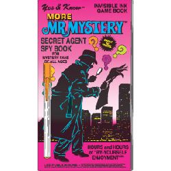 Invisible Ink Yes & Know More Mr. Mystery: Secret Agent Spy & Game Book