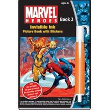 Marvel Heroes Invisible Ink Picture Book 2 with Stickers