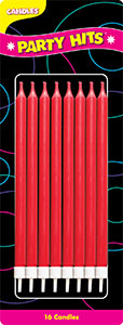 Red Taper Party Candles