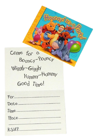 Pooh & Friends Winnie the Pooh Party Invitations