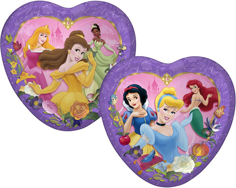 Disney Princess Heart Shaped Dinner Plates