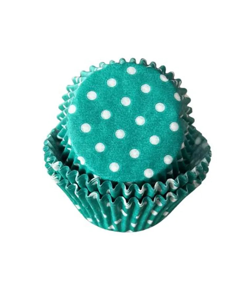 Green with White Polka Dot Cupcake Liner Cupcake Baking Cups