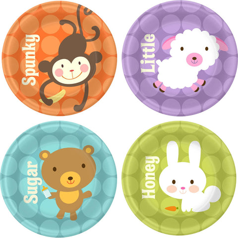 Baby Animal Dots Dessertr Plates