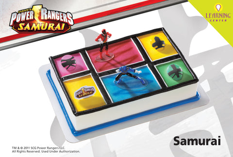 Power Rangers Samurai Cake Decor Topper