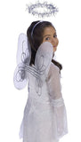 Angel Kit - Wings and Halo - White/Silver - Child Size Child Costume Accessory