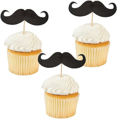 10 Mustache Cupcake Picks